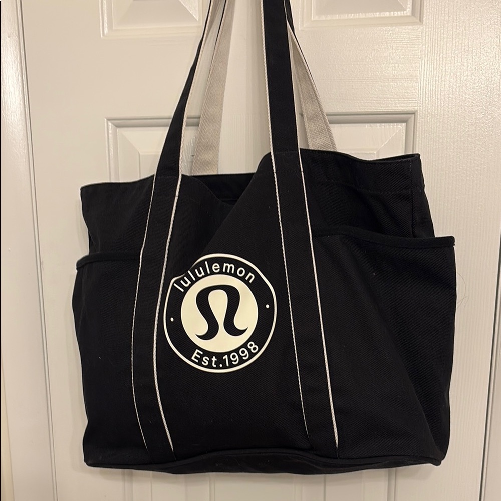 Lululemon Athletica Black Pocketed Tote